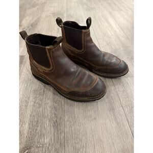 Bob Timberlake Romeo Leather Ankle Boots Bone Dry Vibram Men’s 8.5